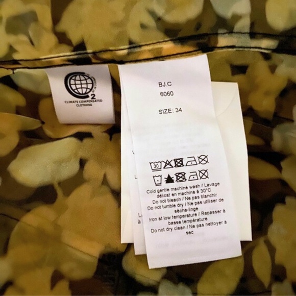 NEW Ganni Organza Shirt Top Flan 34 - Picture 17 of 17